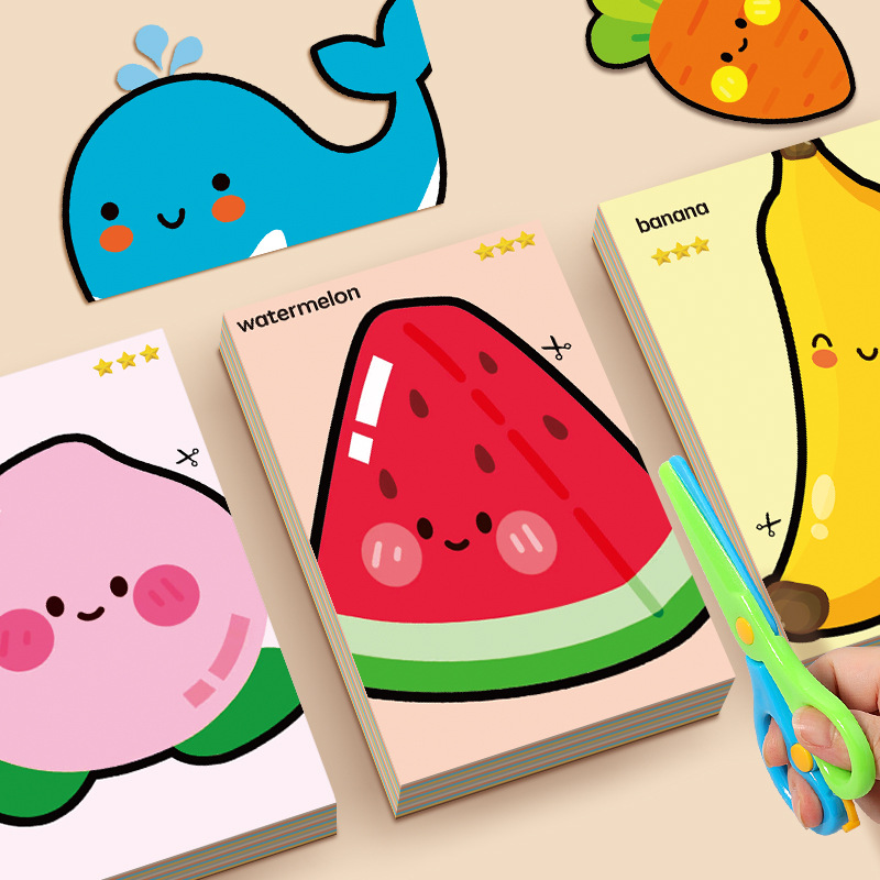 Plant Parent Free - งานตัดกระดาษทำมือ โอริกามิที่น่าสนใจ ลายสัตว์/พืช/อาหาร รวมถึงกรรไกร ของเล่นแบบโต้ตอบระหว่างพ่อแม่และลูก