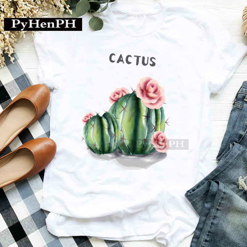 เสื้อยืดแฟชั่นลายกระบองเพชร แข - Plant Parent T Shirt บทวิจารณ์และราคา